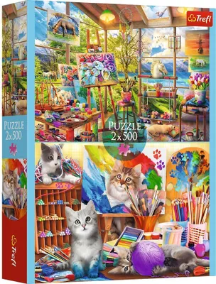 Zdjęcie produktu dla Zestaw puzzli Stolice Europy, 2 x 500 elementów