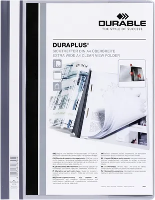 Produktbild von DURABLE Präsentationshefter DURAPLUS® A4+, 257910 grau
