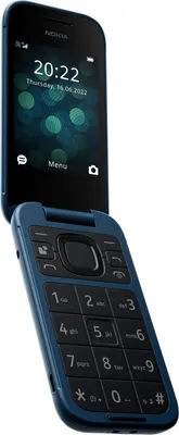 Obrázek produktu pro Nokia 2660 Flip - 4G, VoLTE, 2,8"+1,77", 0,3MP, 48MB/128MB, modrá