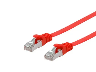 Produktbild von Equip Cat.6A U/FTP Flat Patchkabel, 5m, Rot, 5 m, Cat6a, U/FTP (STP), RJ-45, RJ-45, Rot