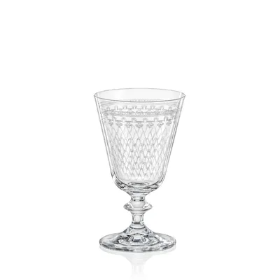 Produktbild von Weingläser Weinglas Bella MADAME KAROLINKA mit eingravierten Guilloche-Dekor Kristallglas 260 ml 6er Set Bohemia Crystalex