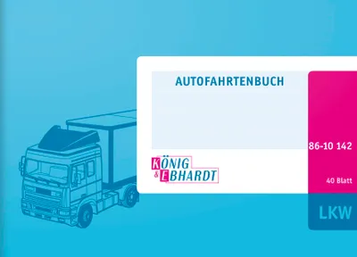 Produktbild von KÖNIG & EBHARDT Fahrtenbuch LKW DIN A6 40 Blatt