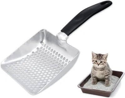 Immagine prodotto di Paletta per gatti in metallo per lettiere profonde