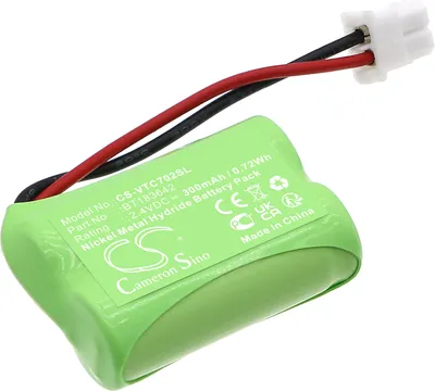 Image de TECHTEK Batterie compatible avec [Snom] C620 Wireless Mic, pour [V Tech] LS1350B, tion VCS702 Wireless Mic remplace BT183642, pour BT283642