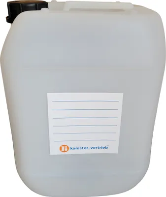 Produktbild von 6 Stück 20 Liter Kanister Camping Wasserkanister Farbe natur inkl. Etikett (6x20knn)