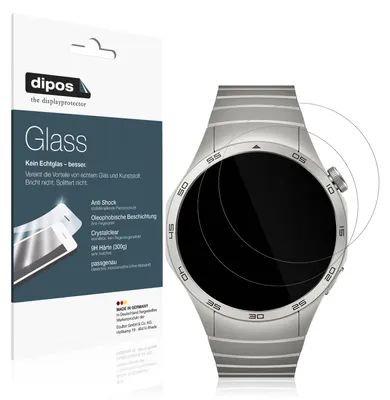 Obrázek produktu pro 2x ochranná fólie pro Huawei Watch GT4 46mm - anti-shock 9H fólie dipos Glass plastové sklo