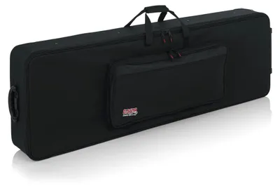 Productafbeelding van Gator Cases GK-88, zwart, nylon, polyethyleen, behuizing voor MIDI-keyboard, trolleykoffer, geschikt voor alle merken, effen kleur