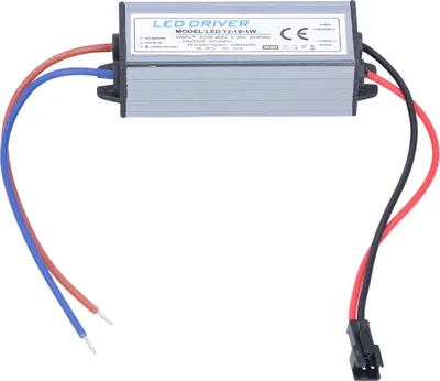 Image de 12–18 x 1 W 300 mA, driver LED, 95–265 V CA/36–63 V CC, driver de puissance LED étanche pour bandes lumineuses LED