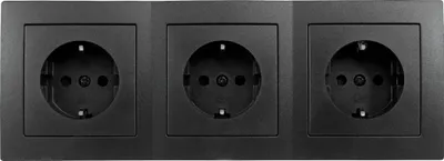 Produktbild von Steckdosen Set McPower Flair ''Beginner 3S'' 4-teilig, anthrazit