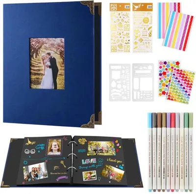 Produktbild von Kreatives Fotoalbum mit Platz für 160 Fotos und Zubehör