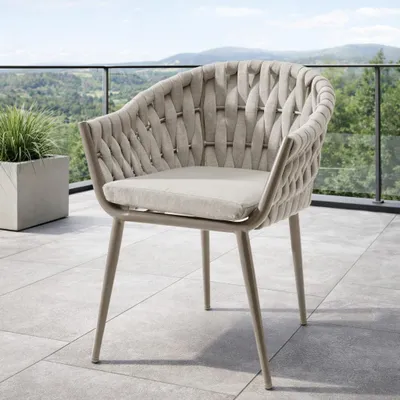 Produktbild von Destiny Gartensessel MOLINO, 61x59x81cm, taupe, inkl. Polster