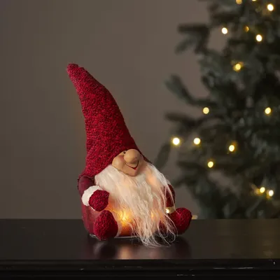 Zdjęcie produktu dla Star Trading Figurine Joylight, Lekka ozdoba, Czerwony, Biały, 4 szt., LED, 0,06 W, Ciepłe białe