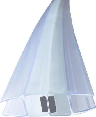 Produktbild von Bagnoxx 2m Duschdichtung, Magnet Dichtung für Duschkabine im Bad, 8mm Glasstärke, 180 Grad, transparent, magnetische Duschtürdichtung für die Glastür der Dusche im Badezimmer