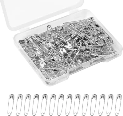 Imagen del producto de Alfileres de 19 mm, 150 unidades, de metal, para costura
