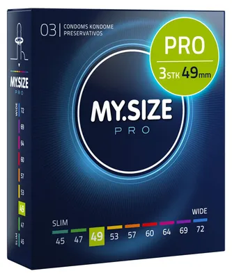 Obrázok produktu pre My Size PRO, Prezerwatywy 49mm, 3 sztuk
