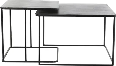 Produktbild von Light & Living - Beistelltisch LEBU - Ø62x41cm - Grau - 2er-Set