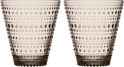 Produktbild von Iittala Kastehelmi Glas - 30 cl - Leinen - 2 Stück 1051121