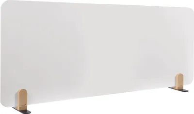 Produktbild von Legamaster ELEMENTS Tischtrennwand Whiteboard 60x160cm Halterungen, Schreibtisch-Trennwand, Weiß, 1600 x 11 mm, Stahl,C158462, 1600 mm