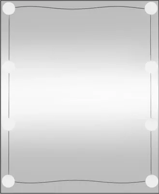 Zdjęcie produktu dla vidaXL Lustro ścienne z oświetleniem LED 50x60 cm szklane prostokątne