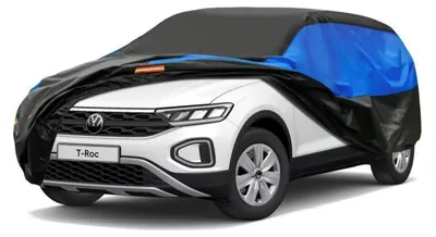 Produktbild von Autoabdeckung Wasserdicht Atmungsaktiv für VW T-Roc (2017-2024) Schwarz Blau