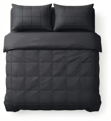 Zdjęcie produktu dla Sleeptime Check Pintuck Czarny 240 x 200/220 cm