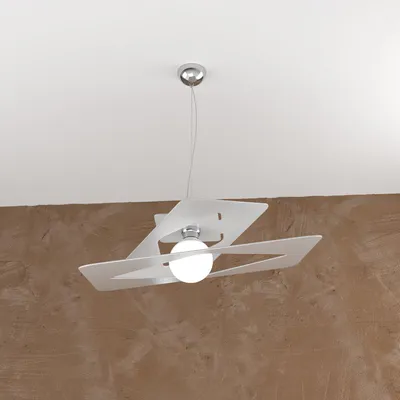 Obrázek produktu pro Moderní zavěšení Wacky Metal Grey 1 Light E27 60Cm
