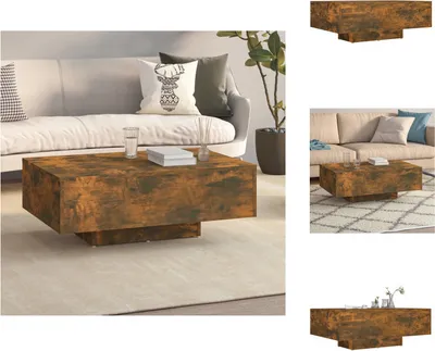 Obrázok produktu pre vidaXL Konferenčný stolík údený dub 85x55x31 cm materiál na báze dreva - Konferenčné stolíky