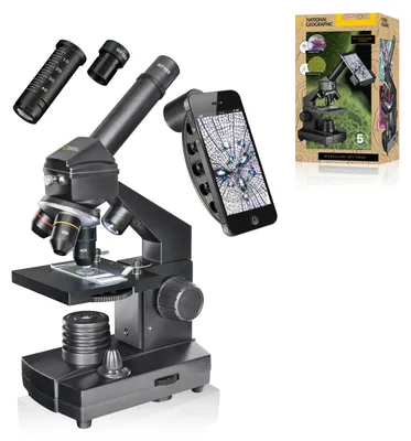 Produktbild von National Geographic 9039001, Optisches Mikroskop, Schwarz, 1280x, 40x, LED, CE