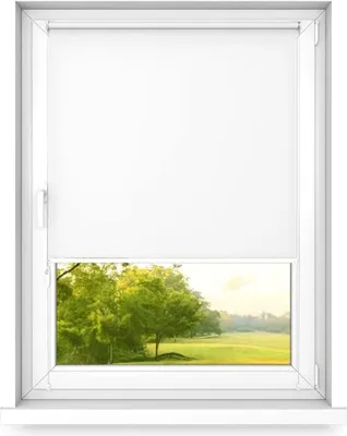 Produktbild von time4blinds, Mini Rollo Basic, Fensterrollo, Klassisch Weiß-linke, 40x190cm