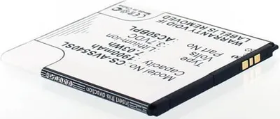 Produktbild von Akku für Archos 50B Platinum Li-Ion 3,7 Volt 1900 mAh schwarz.