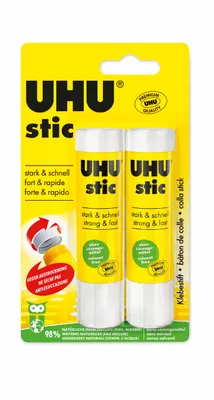 Obrázok produktu pre UHU 52190 UHU lepiaca tyčinka stic, bez rozpúšťadiel, 2 x 21 g hodnotné balenie