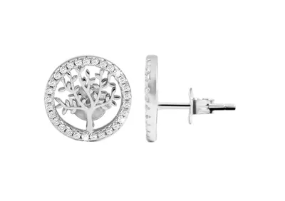 Produktbild von Akzent Damen Ohrring Minel "Minel" aus 925 Sterlingsilber, rhodiniert, langlebig