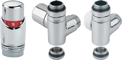 Produktbild von XIMAX Design Thermostatset für Mischbetrieb "16 mm Kunststoffrohr / Chrom", 10423