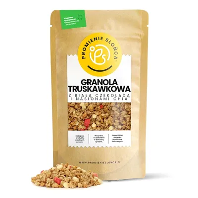 Zdjęcie produktu dla Granola Truskawkowa z Orzechami Nerkowca i Cynamonem 500 g
