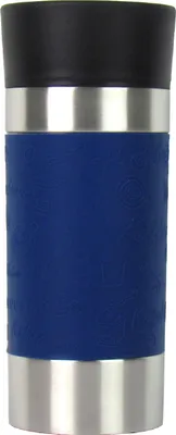 Produktbild von Isolierbecher – Tumbler – Fassungsvermögen 360ml – Doppelwandig mit Quick-Press Verschluss (Blau)