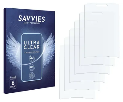 Produktbild von 6x Für Nokia 6300i Schutzfolie Savvies Displayschutz Display Schutz Folie Klar Transparent