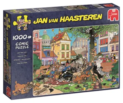 Produktbild von Jumbo 19056 Jan van Haasteren - Fang die Katze! 1000 Teile Puzzle