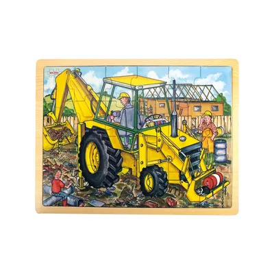 Zdjęcie produktu dla Bigjigs Toys Drewniane puzzle Digger 24 elementy