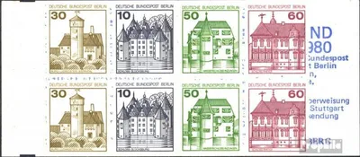Produktbild von Briefmarken Berlin (West) 1980 Mi MH12b mit Zählbalken (kompl.Ausg.) postfrisch Burgen und Schlösser