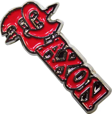 Image de Saxon - Logo - Badge - Alliage de zinc RO12206 (Taille unique) (Rouge/Noir)