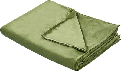 Obrázek produktu pro BELIANI Potah na přikrývku zelený polyesterová tkanina 120 x 180 cm povlak na peřinu jednobarevný moderní design ložnice