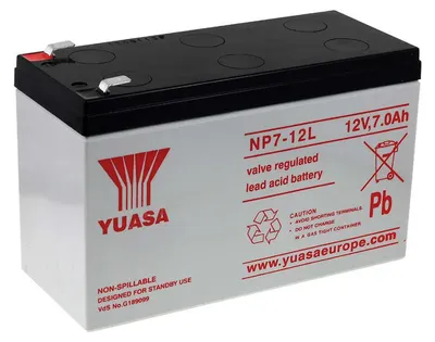 Image de YUASA batterie plomb NP7-12L Vds compatible avec CSB GP1270 F2