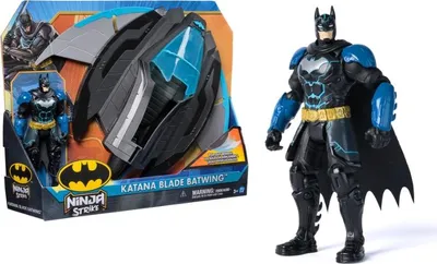 Produktbild von DC Comics Batman Ninja - Batwing + 15cm Action-Figur, 3 Jahr(e), Schwarz, Blau