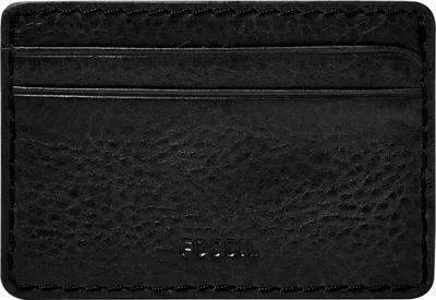 Produktbild von FOSSIL Leder Kartenhalter Beck Card Case Black schwarz