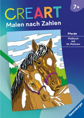 Produktbild von Ravensburger Malen nach Zahlen ab 7 Pferde - 24 Motive