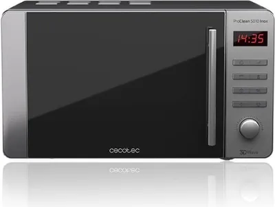 Obrázok produktu pre Cecotec ProClean 5010 Inox, Na pracovnú dosku, Sólo mikrovlnná rúra, 20 L, 700 W, Vstavaný displej, LED
