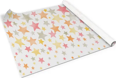 Immagine prodotto di Stelle colorate - pellicola adesiva in PVC per mobili - pellicola per rinnovo mobili - pellicola autoadesiva per mobili - cucina - armadi - pellicola decorativa per mobili - 100x50 cm