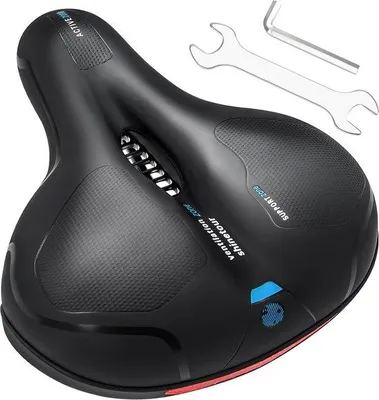 Productafbeelding van Fietszadel comfortabel - Geheugenfoam - Ademend en waterdicht - Perfect voor mountainbikes - ShopVlot