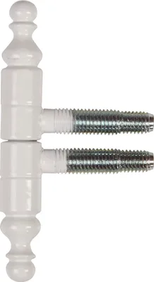 Produktbild von SFS Einbohrband mit Zierkopf Türband 3-Gewindebolzen ø 13mm Stahl weiß