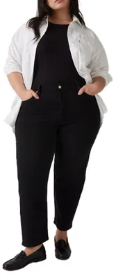 Obrázek produktu pro Dámské džíny Levi's 501® Crop, rozšířené velikosti, barva Black Sprout, velikost 14